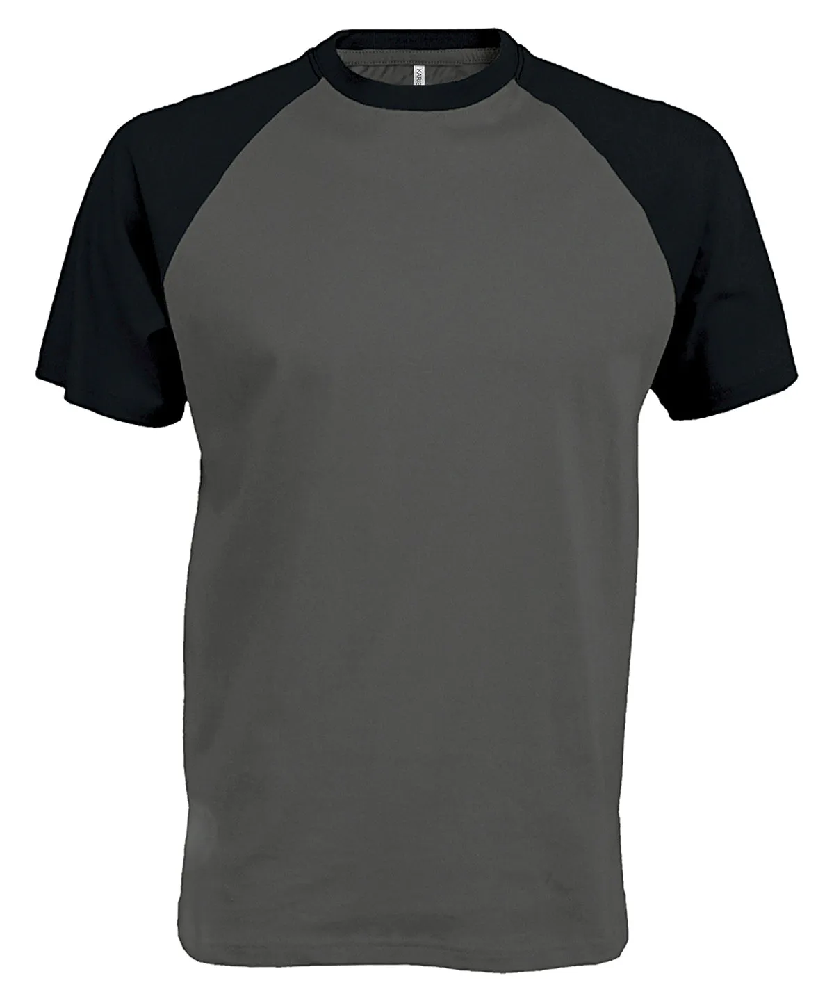 Baseball Short-sleeved two-tone T-shirt | Slate Grey/Black