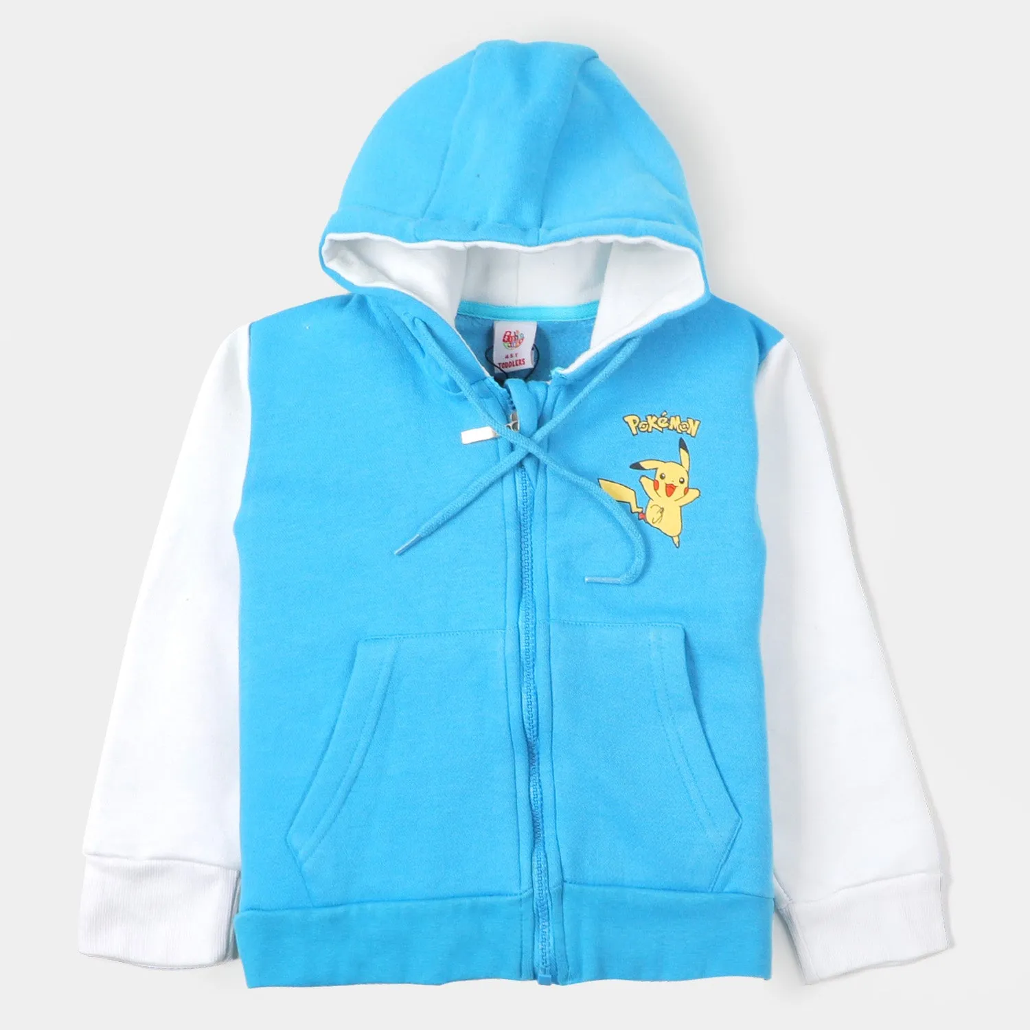 Boys Hooded Knitted Jacket - Blue