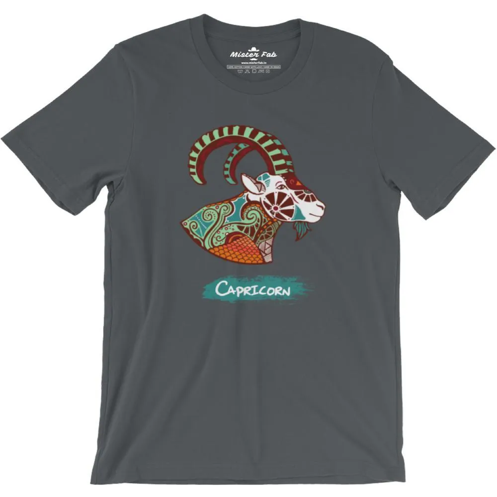 Capricorn round Neck T-Shirts