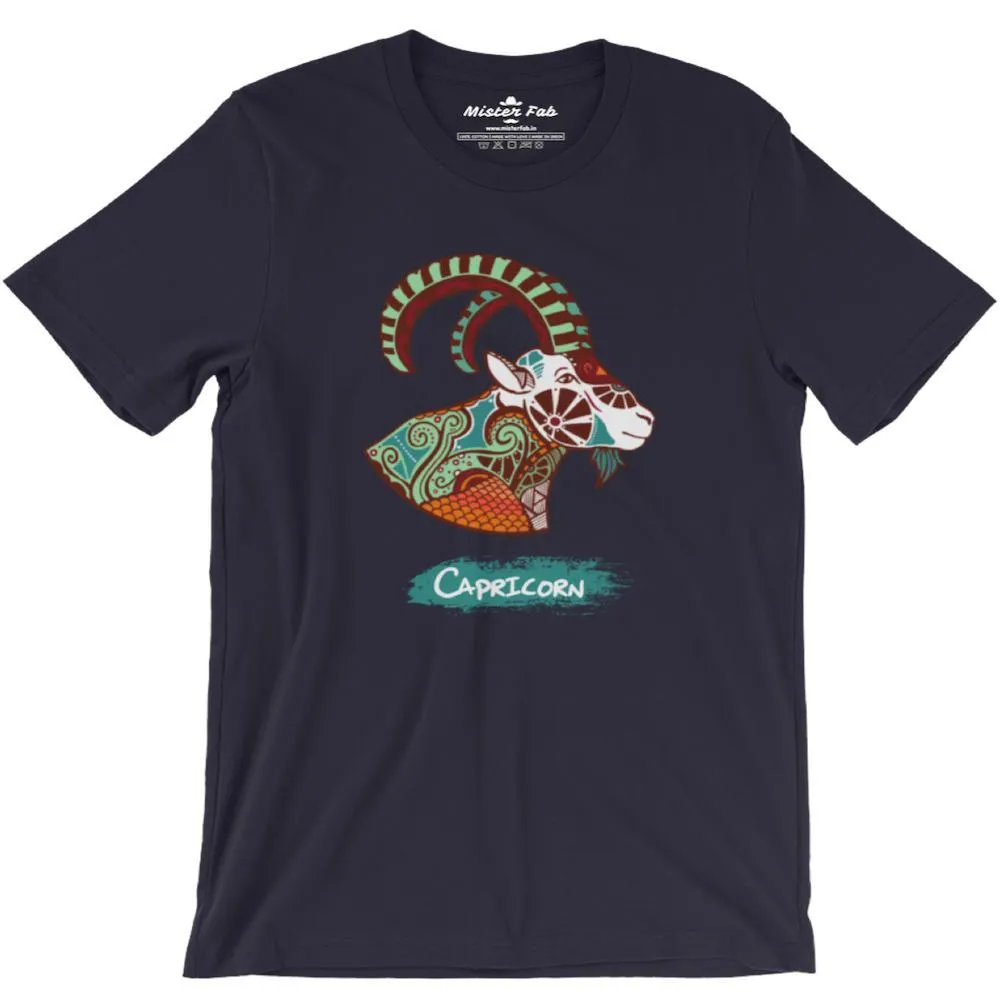 Capricorn round Neck T-Shirts