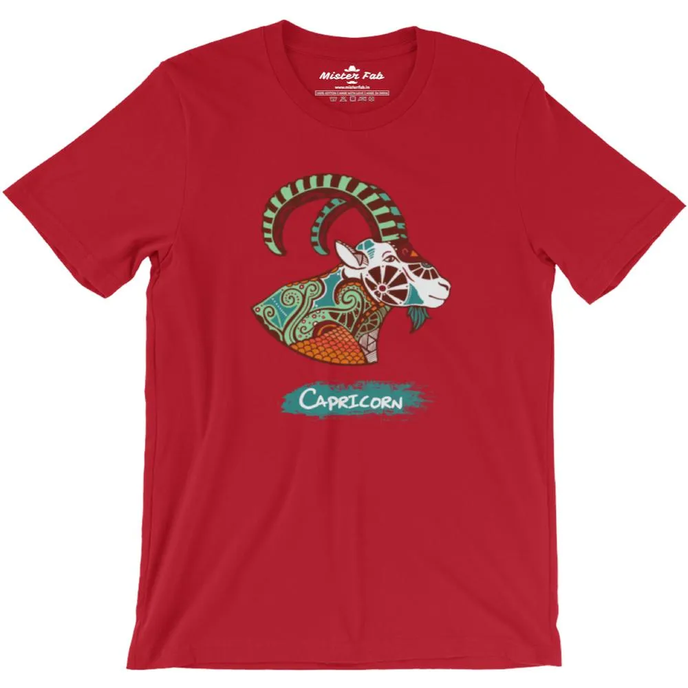 Capricorn round Neck T-Shirts