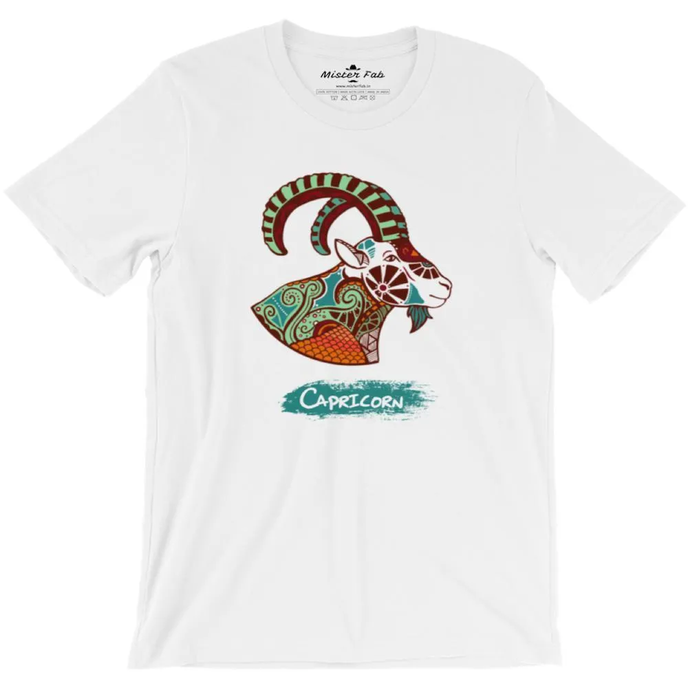 Capricorn round Neck T-Shirts