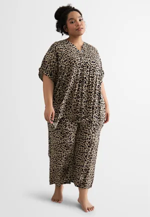 Colby Cotton Rayon Sleepwear Cropped Printed Set