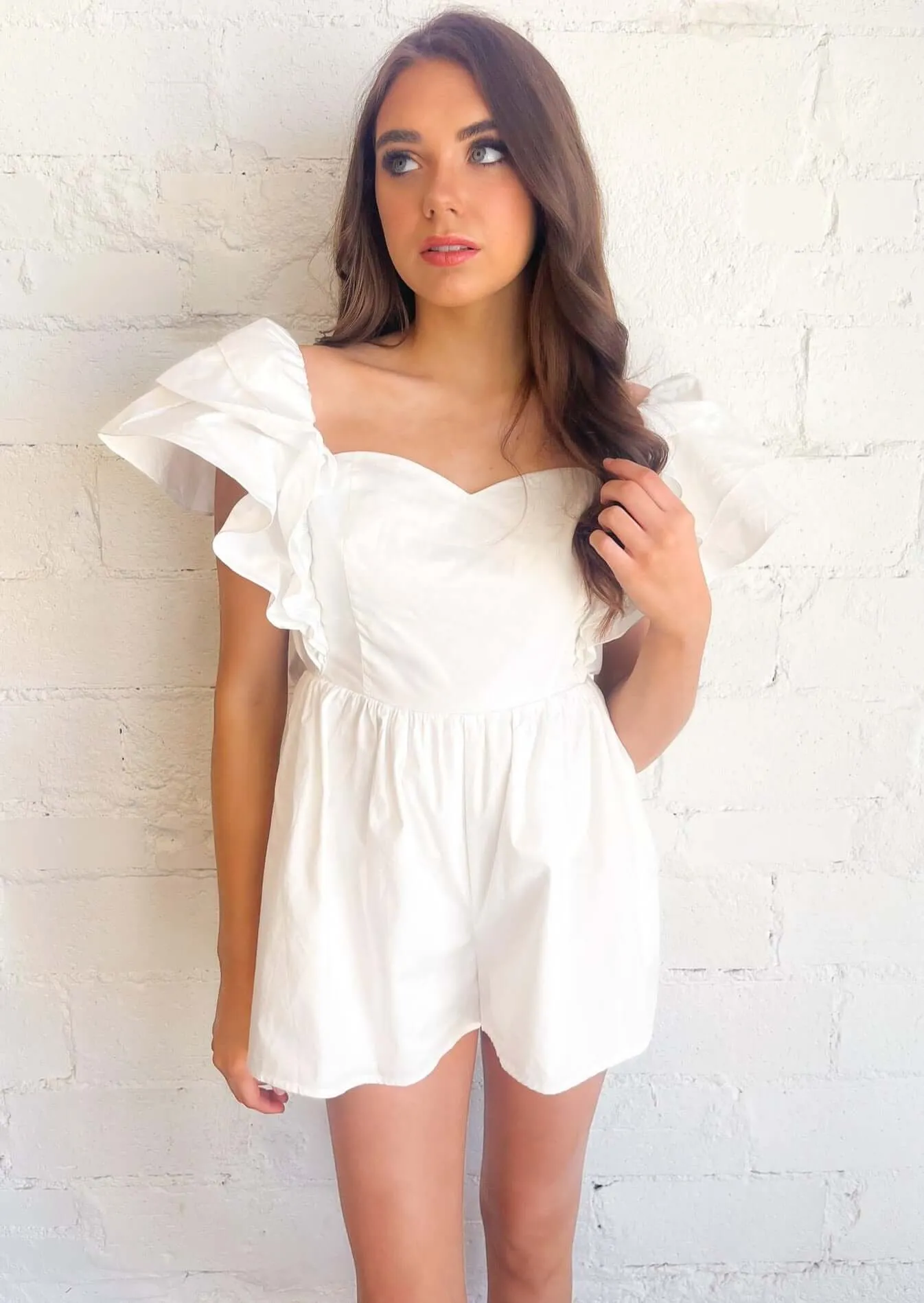 Cute As A Button Romper