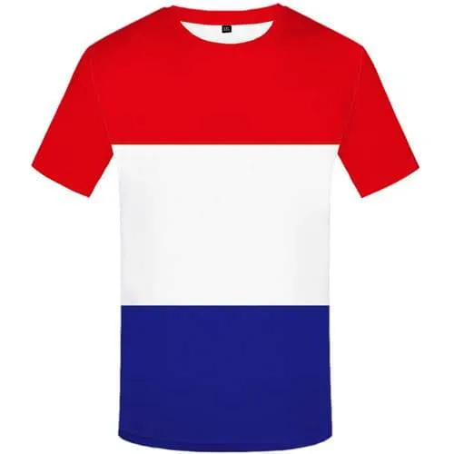 France T shirts Men Flag Tshirts Casual Colorful Tshirts Novelty Gothic Tshirt Anime Harajuku T-shirts 3d Short Sleeve T shirts