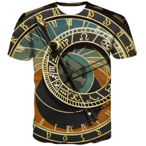 Galaxy T-shirt Men Planet T-shirts Graphic Starry Sky T shirts Funny Colorful T-shirts 3d Harajuku Tshirt Printed