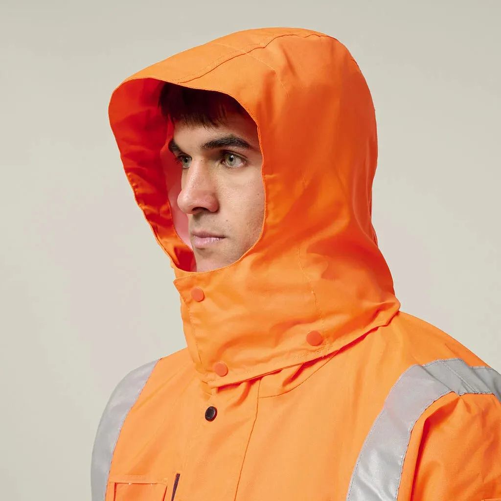 Hard Yakka Hi-Vis 4-In-1 Taped Wet Weather Jacket (Y06057)