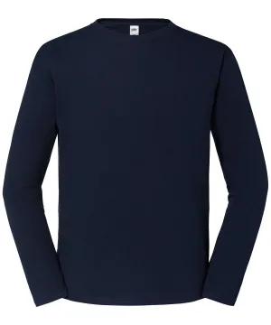 Iconic 195 ringspun premium long sleeve T | Deep Navy