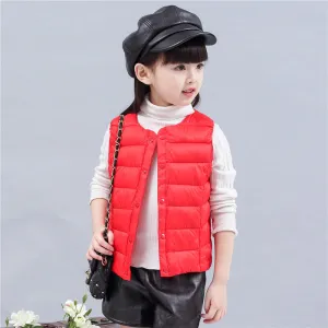 Kids Down Vest Waistcoats Girl and Boy