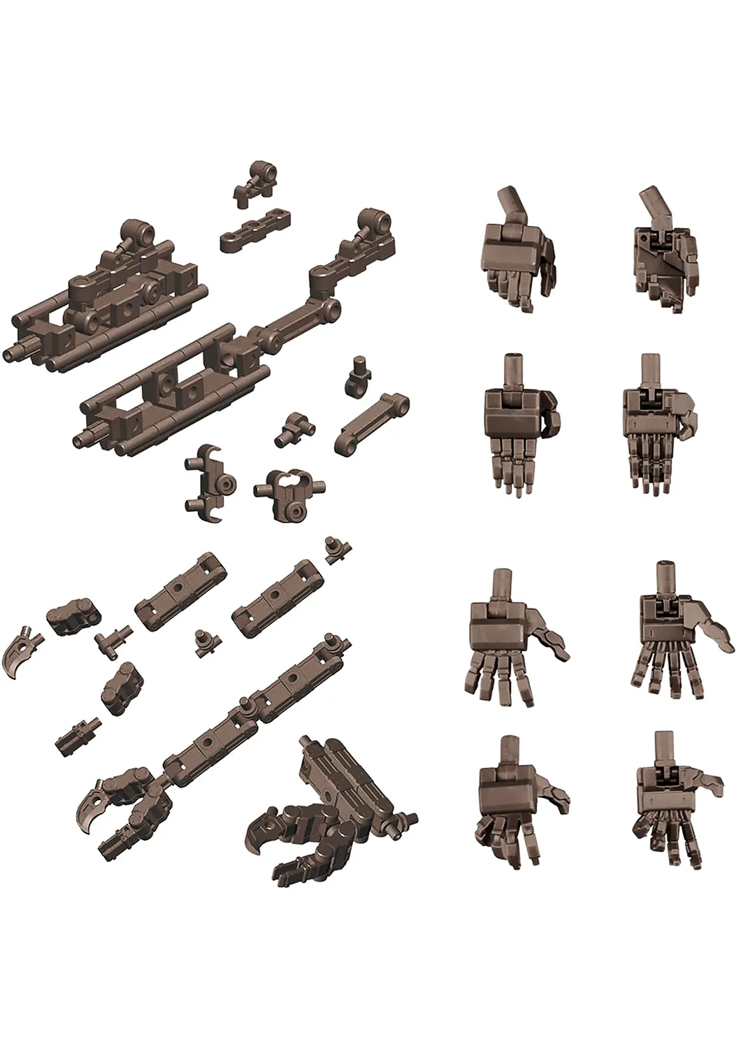 KOTOBUKIYA MECHA SUPPLY ASSORTED01 FLEXIBLE ARMS SET GUNMETAL VERSION - MJ101