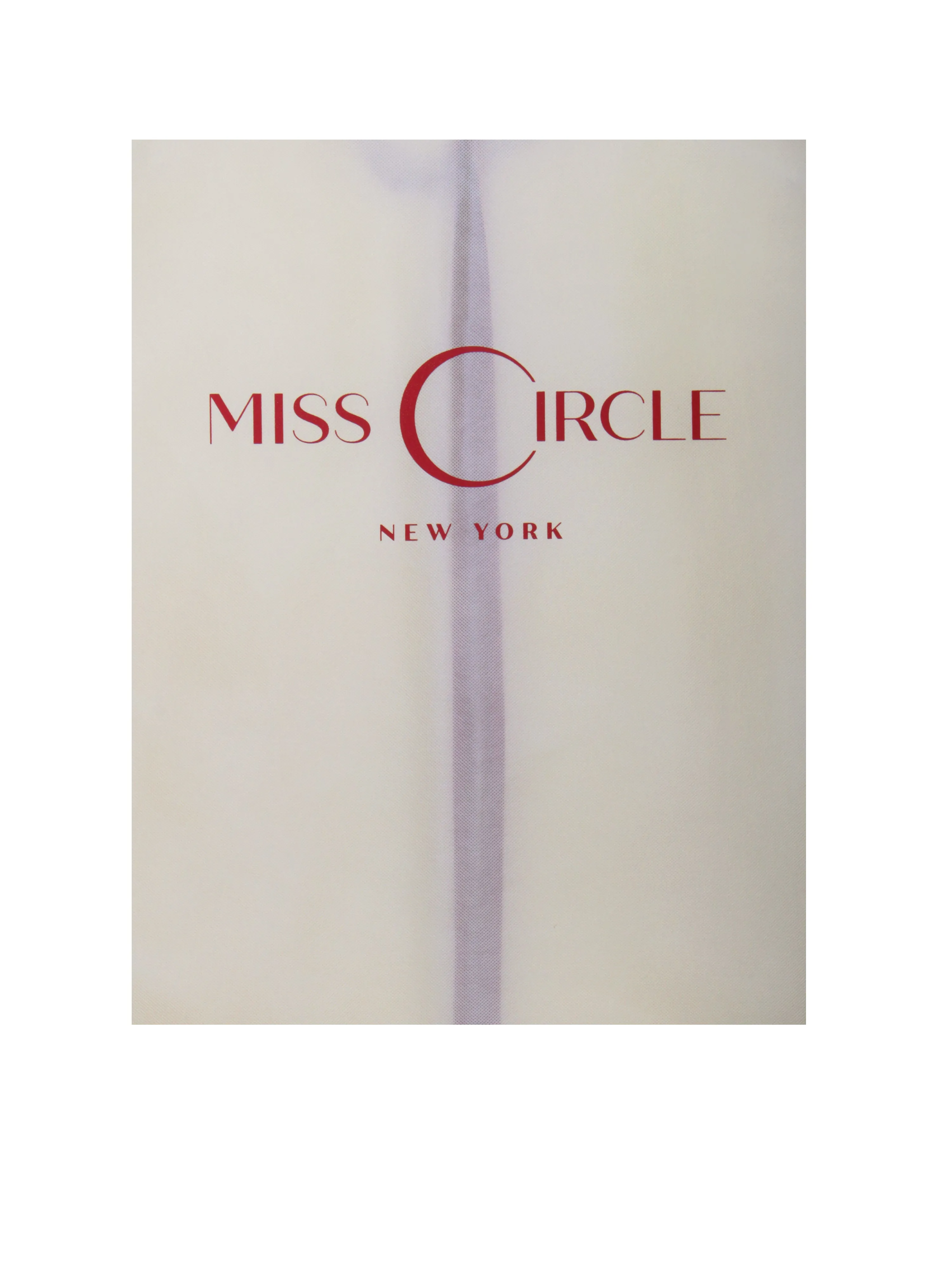 Miss Circle Beige and Red Garment Bag For Dress and Gown