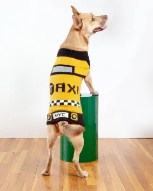 NYC Taxi Handknit Dog Sweater (Dog & Co. Exclusive)