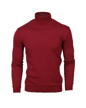 Suslo Turtle Neck Knits - Burgundy