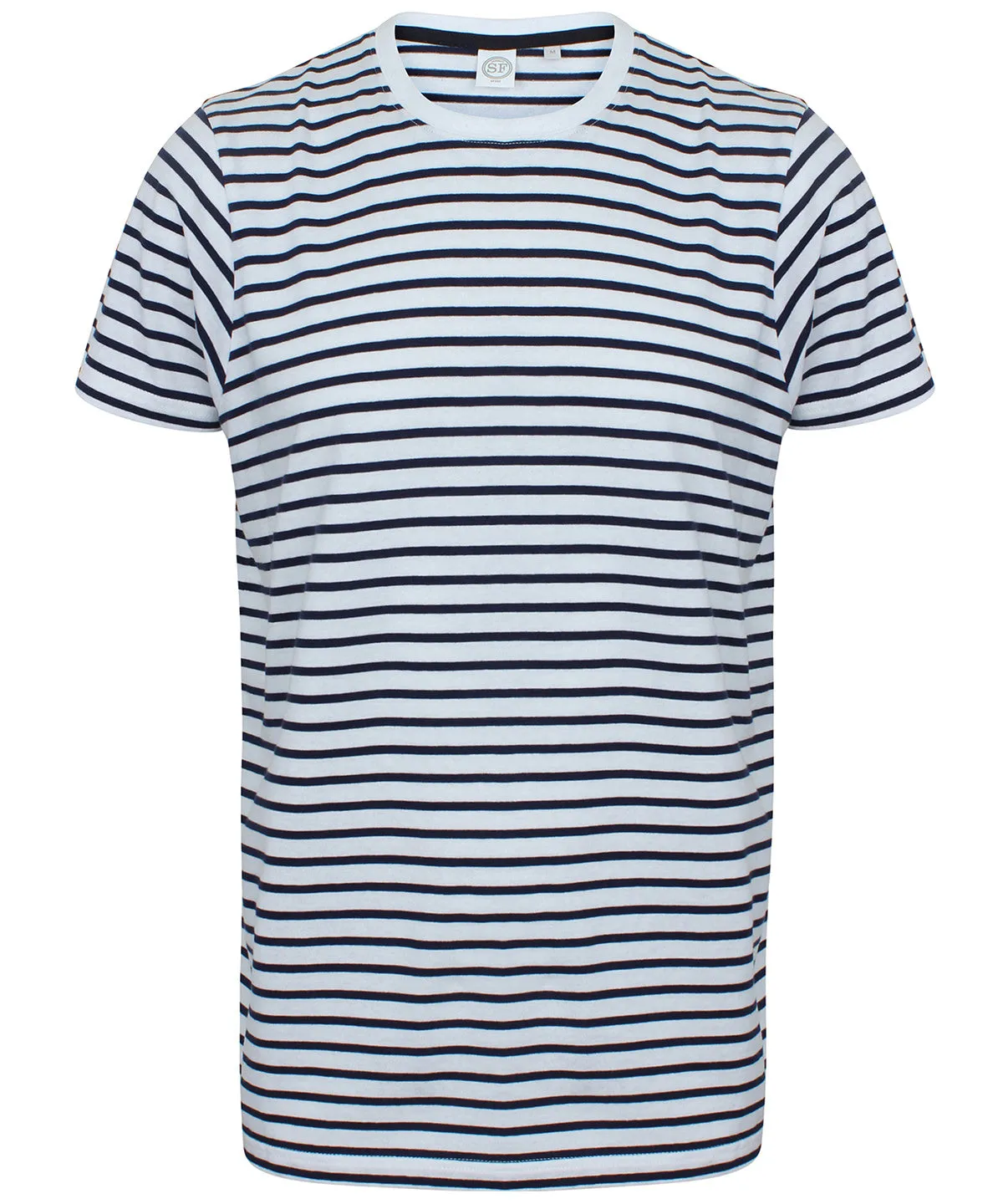 Unisex striped T | White/Oxford Navy