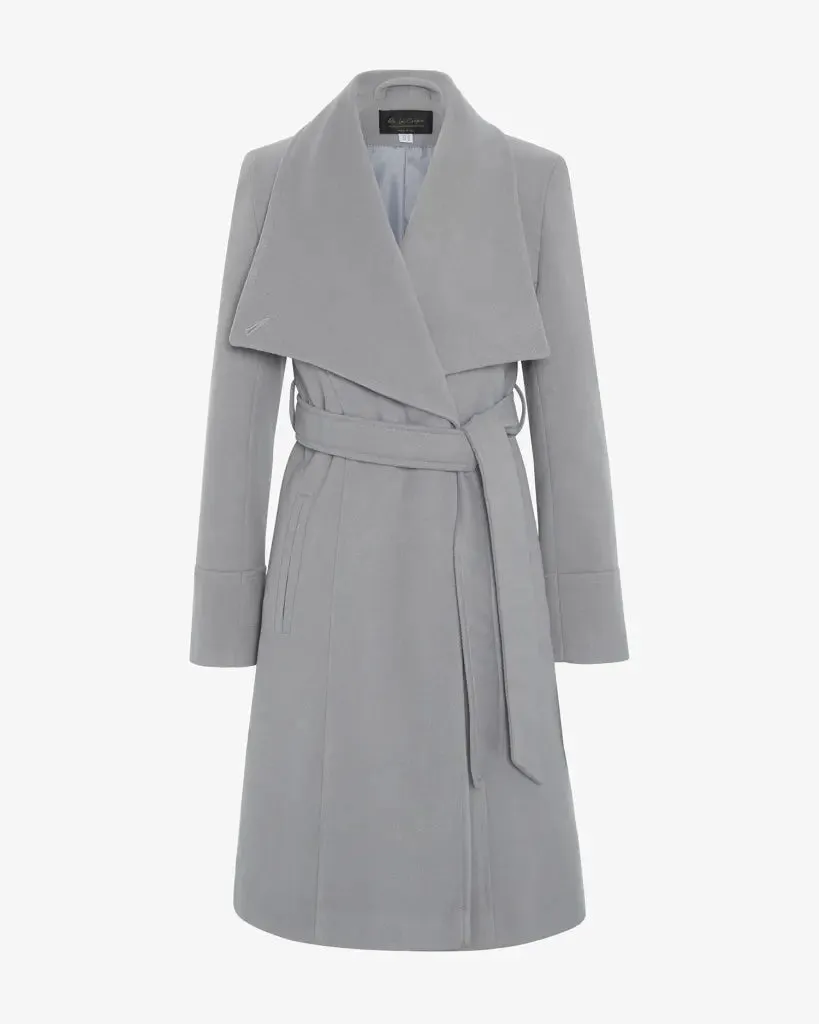 Waterfall Lapel Double Breasted Duster Coat