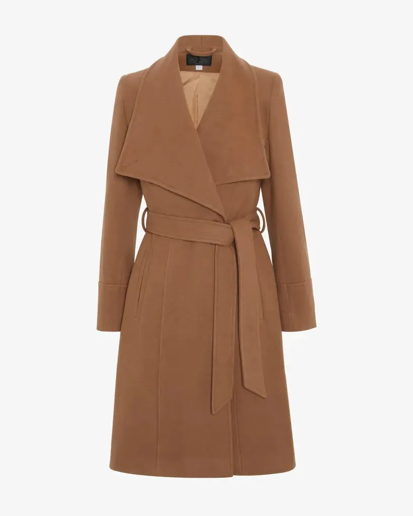 Waterfall Lapel Double Breasted Duster Coat