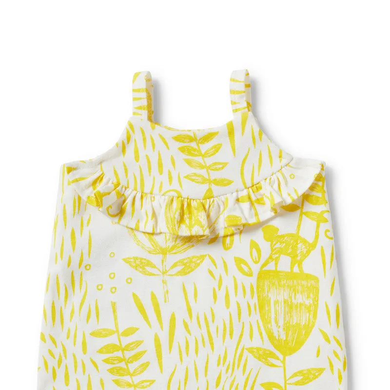 Wilson & Frenchy Mellow Yellow Ruffle All-in-One