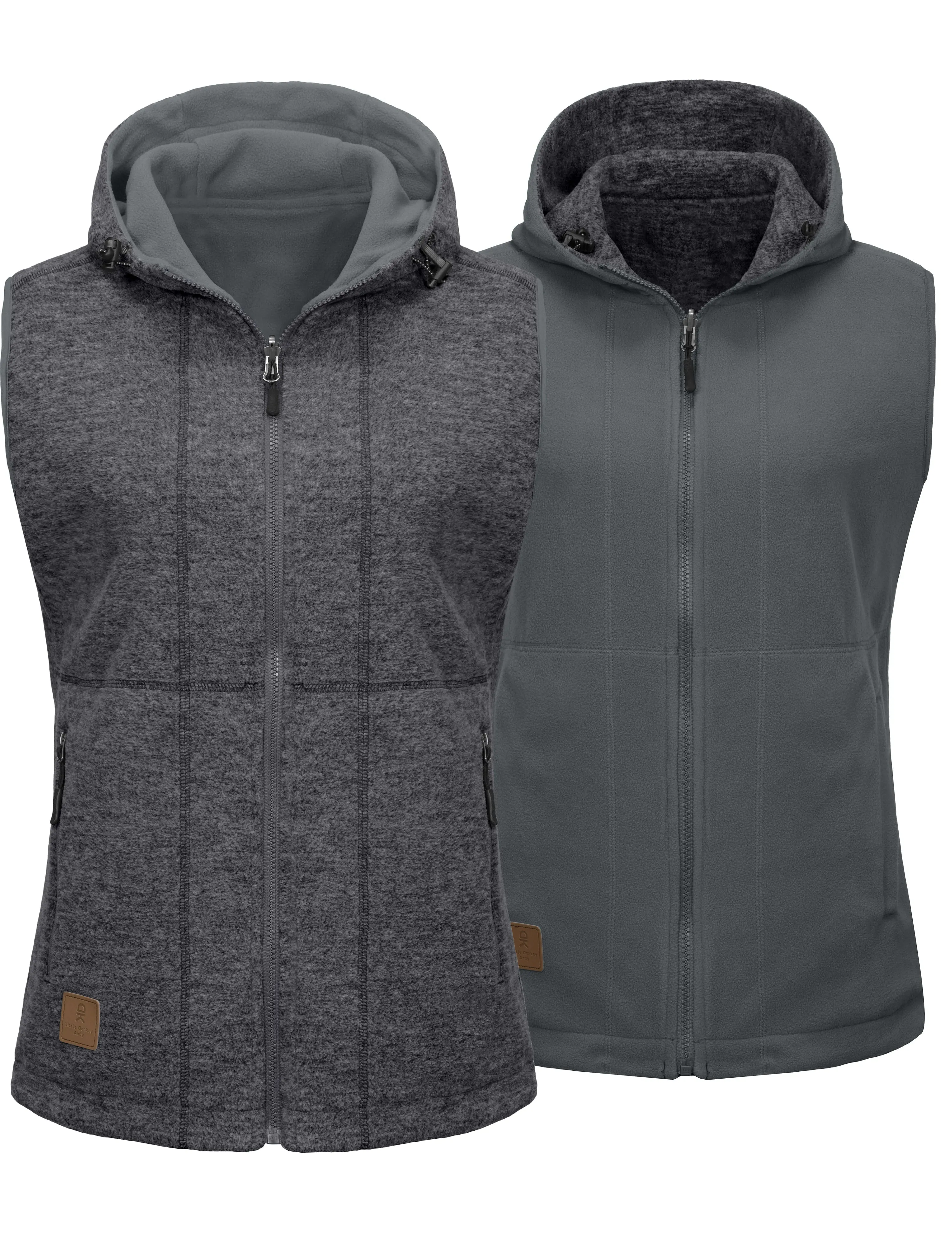 Women's  Lightweight Reversible Fleece Hood Vest