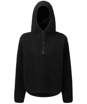 Womens TriDri® sherpa -zip hoodie | Black