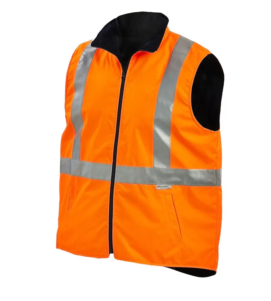 Workit Hi-Vis Reversible Vest c/w 3M Reflective Tape 7501