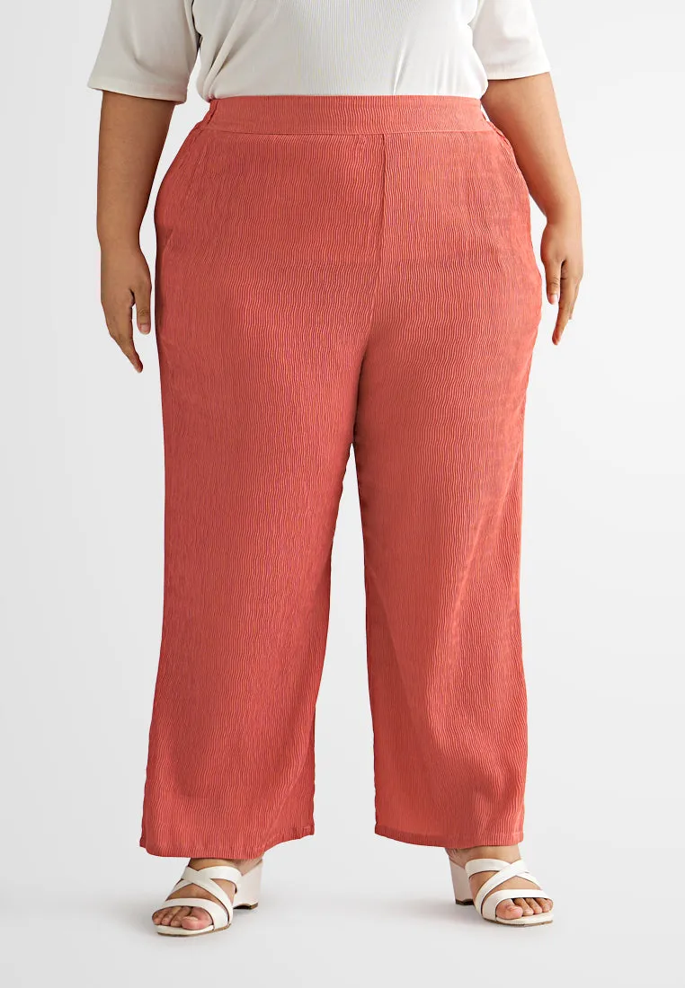 Zuri Textured Wide Leg Pants