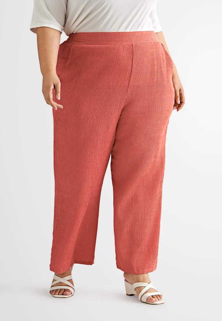 Zuri Textured Wide Leg Pants