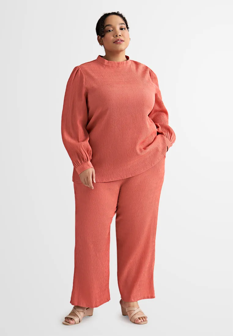 Zuri Textured Wide Leg Pants