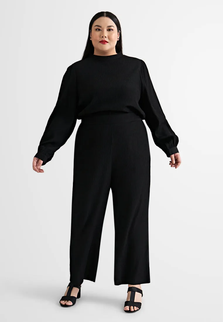 Zuri Textured Wide Leg Pants