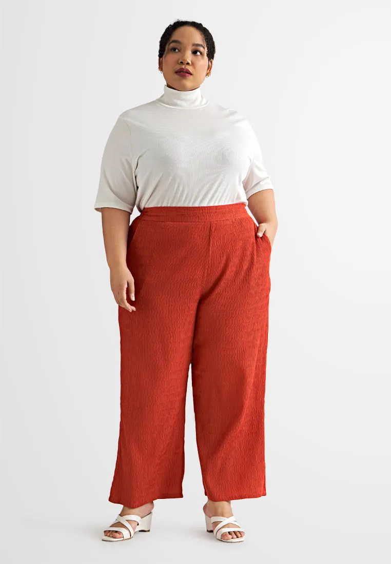 Zuri Textured Wide Leg Pants