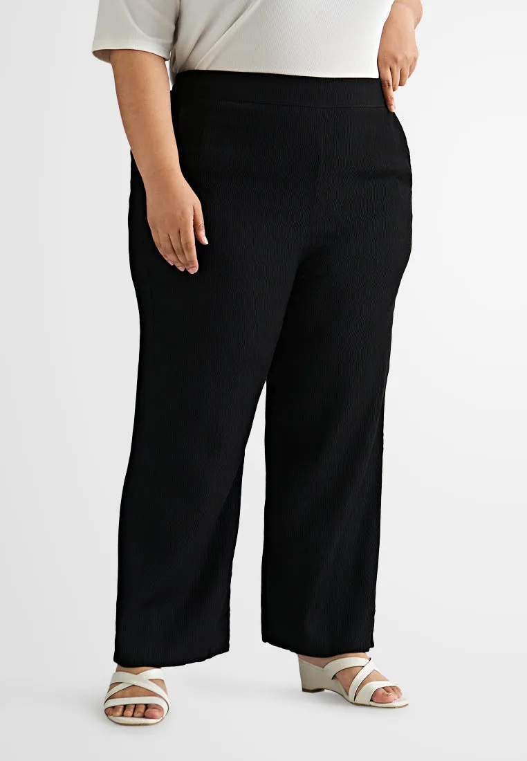 Zuri Textured Wide Leg Pants