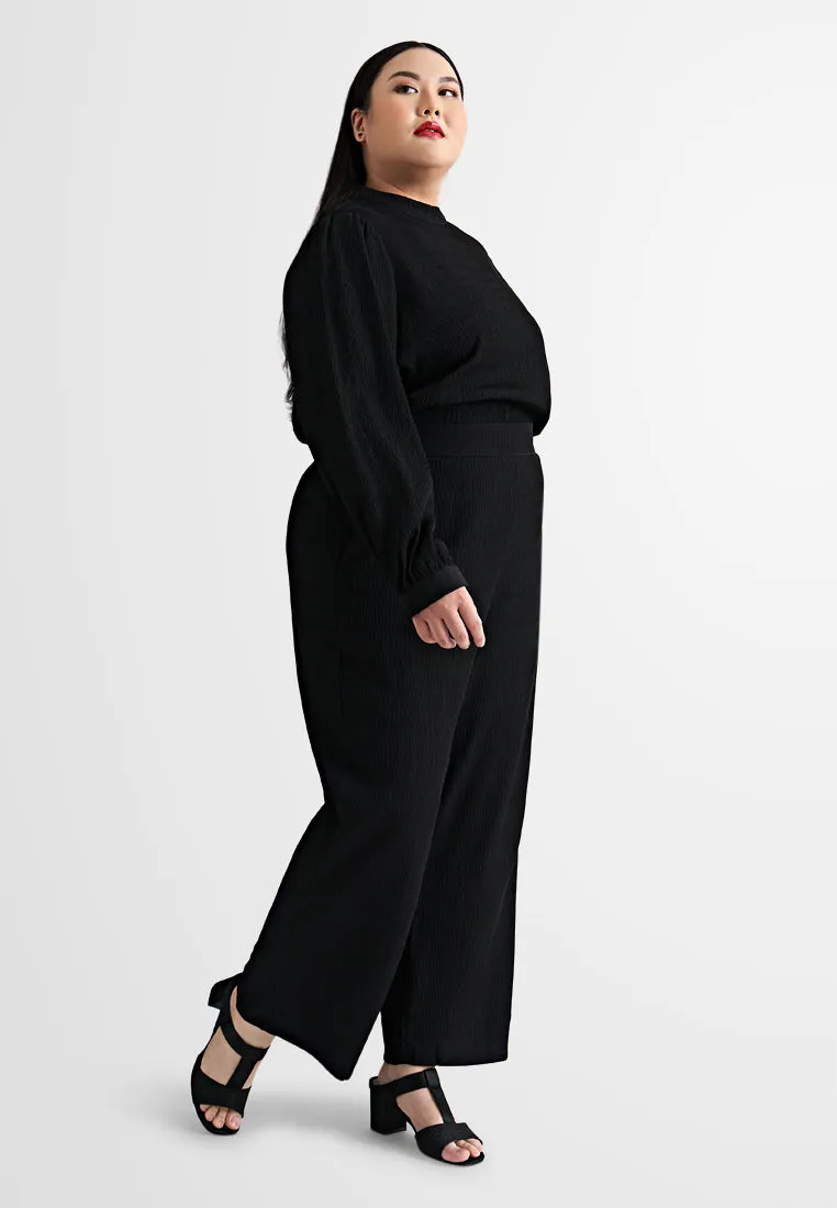 Zuri Textured Wide Leg Pants